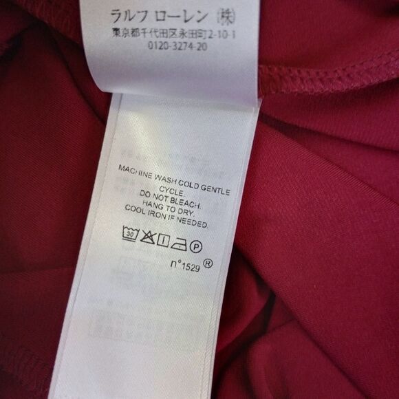 NWT Chaps Burgundy 3/4 Sleeve Dress Size Small - Picture 3 of 8